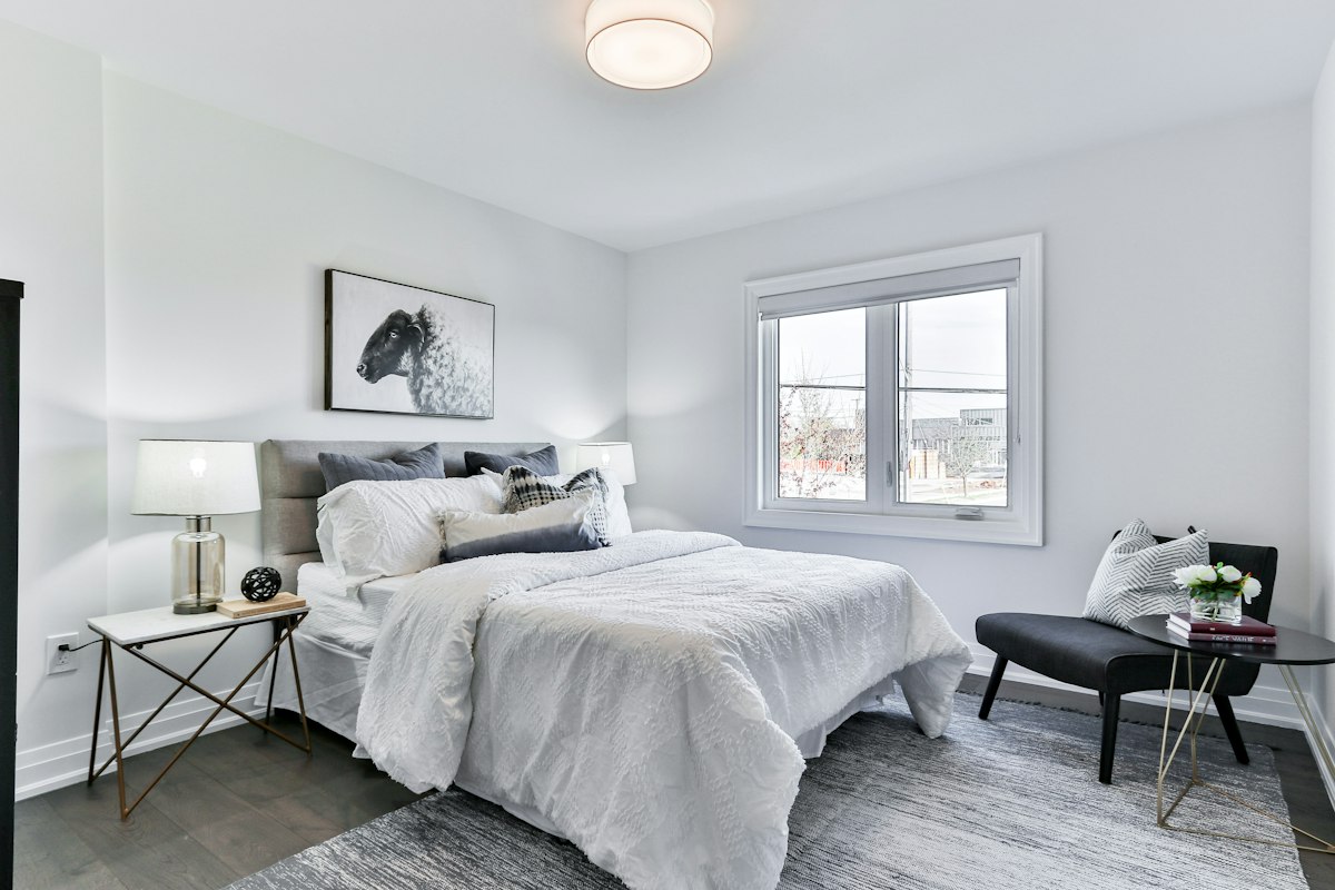 Bright, calm bedroom